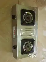 2 burner gas stove + Queen size matress