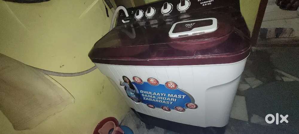 Semi automatic washing machine 8kg intex