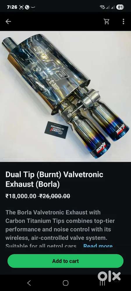 Sports kit for all types of car