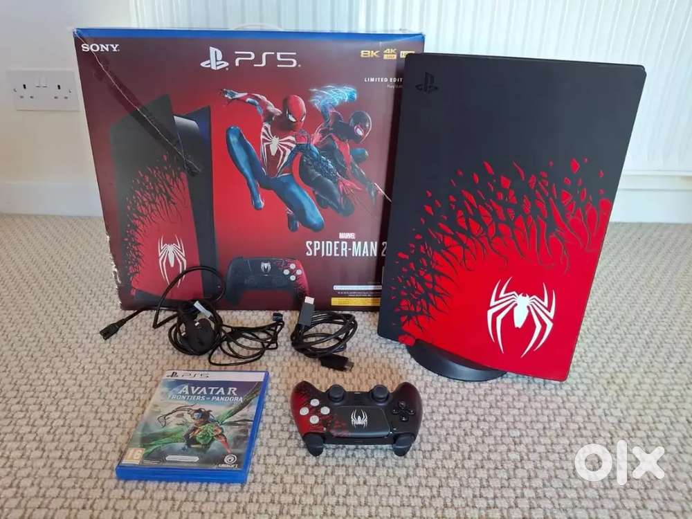 PS5 Spiderman 2 Limited Edition Console Boxed + Avatar Game