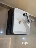 Pedicure basin  for professional use with fitting and wodden box
