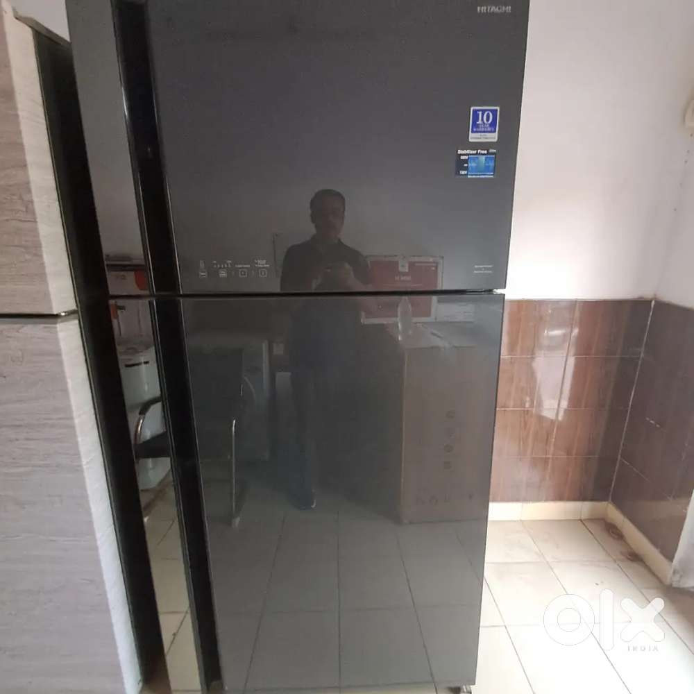 Hitachi 700 litre double door inverter refrigerator blackish grey .