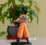 Dragon Ball Z Goku Action Figure Standing with Stick 22cm Anime