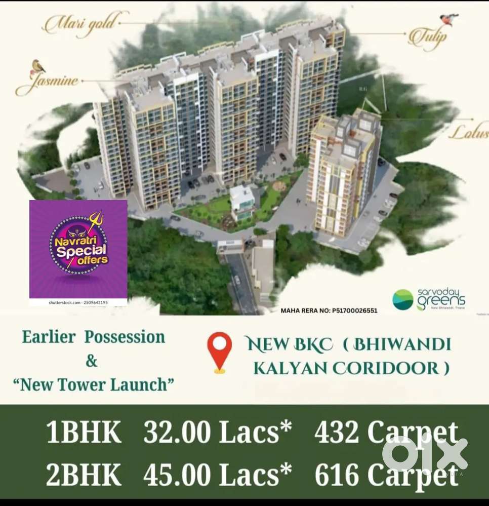 1 & 2 BHK apartment luxurious living Area