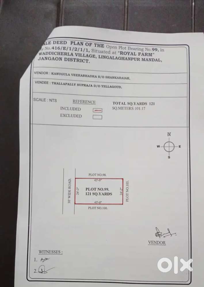 Just 2999/- per square yard @ bhongiri