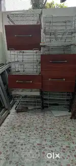 Steel kitchen trollies