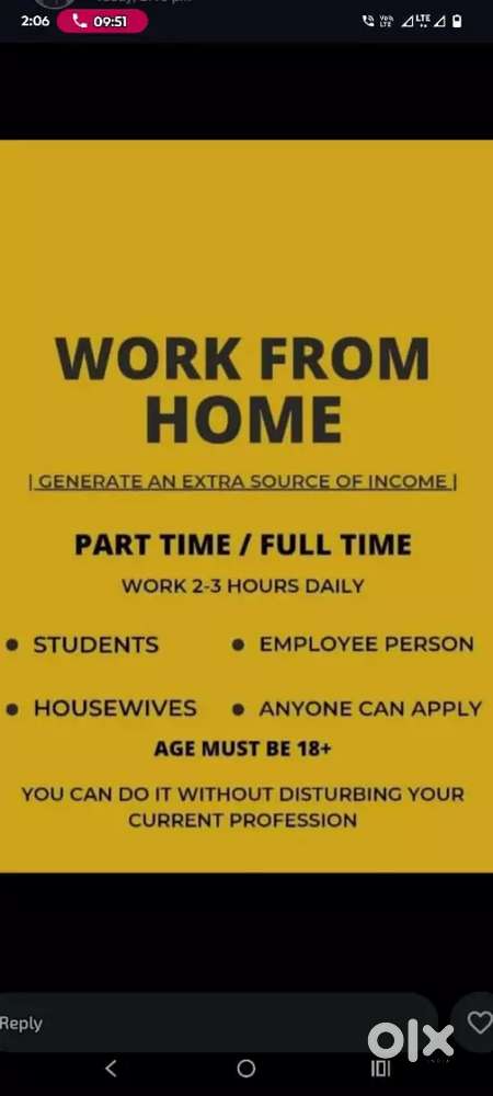 Work from home for students, House wife & job prasan