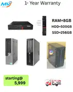 Desktop Laptop CPU Full Set i3-i5-i7 Available @ Low Pr  Monitor