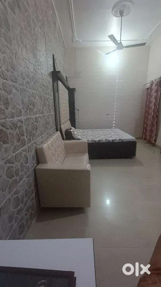 One furnished double bed room