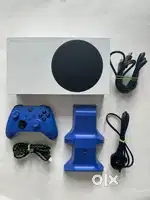 Xbox Series S with Shock Blue Controller - Barely Used, Like New!
