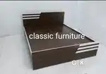 Factory outlet non storage bed brown colour stock available