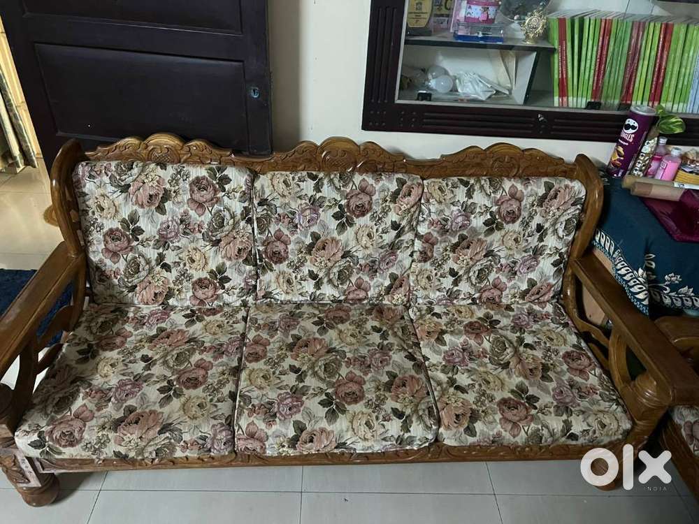 wooden sofa