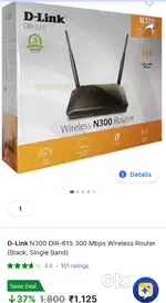 D-Link Brand new high speed internet router available for sale.