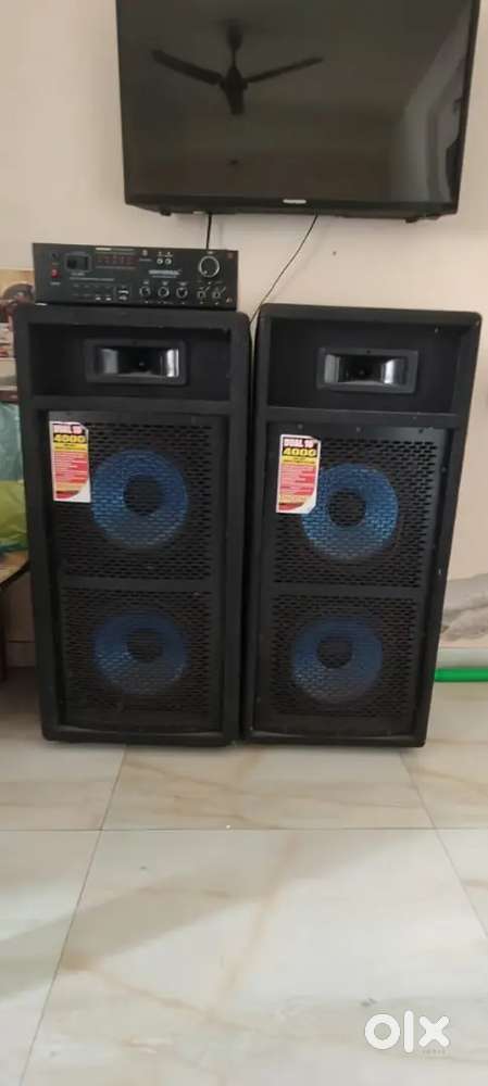 2 Speakers with amplifier