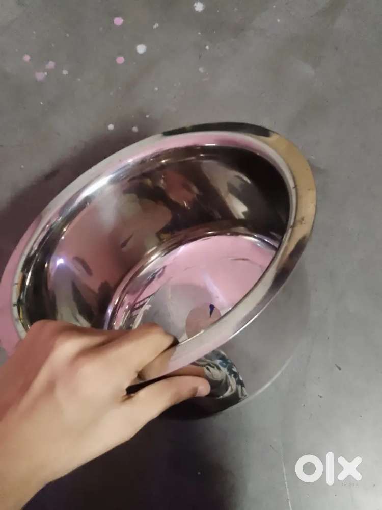 New steel patila - 5 litre - bilkul unused affordable price