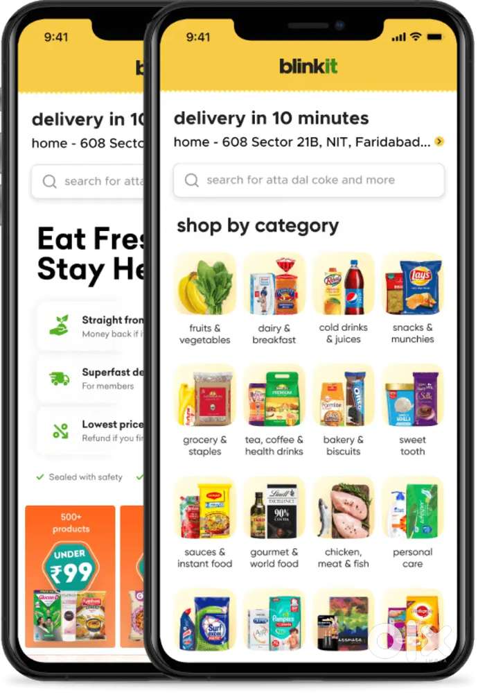 Picking and packing store inside work