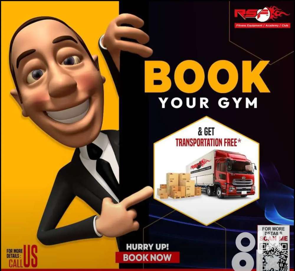 Gym setup .Gym equipment .  Imported gym equipment