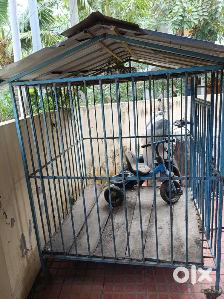 Dog cage for sale-movable with wheels ₹12,000only