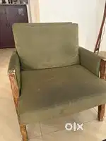 Vintage green sofas 2 pieces