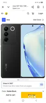 Vivo v27 8+8GB RAM 128 GB internal charger hai exchange iPhone se