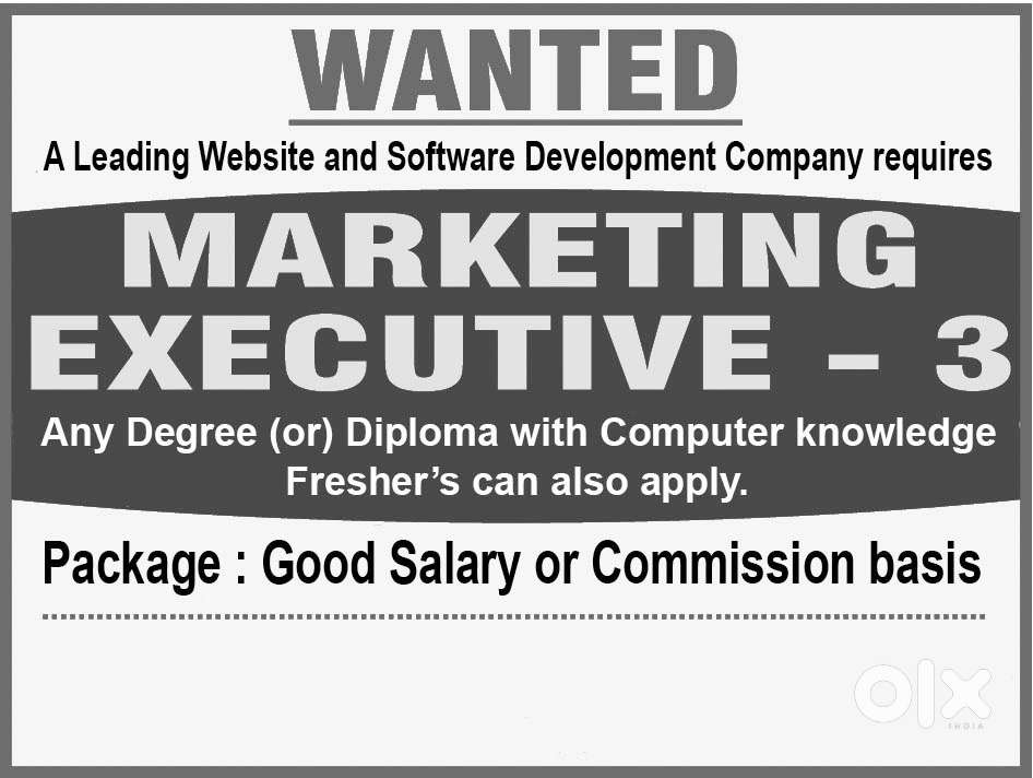 Opening for Marketing Executive – Moradabad