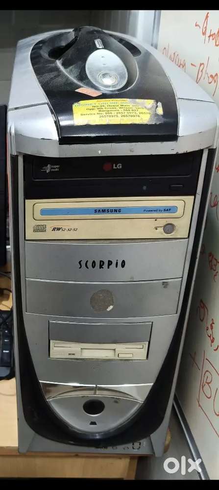 CPU(Central processing unit),keyboard along with computer table