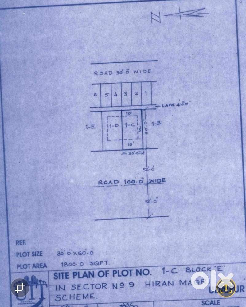 UIT PLOT on 100 ft Road HIRAN MAGARI SEC 9
