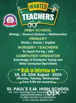 WANTED TEACHERS