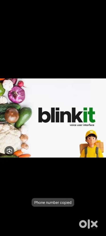Hiring for noida blinkit delivery boy job