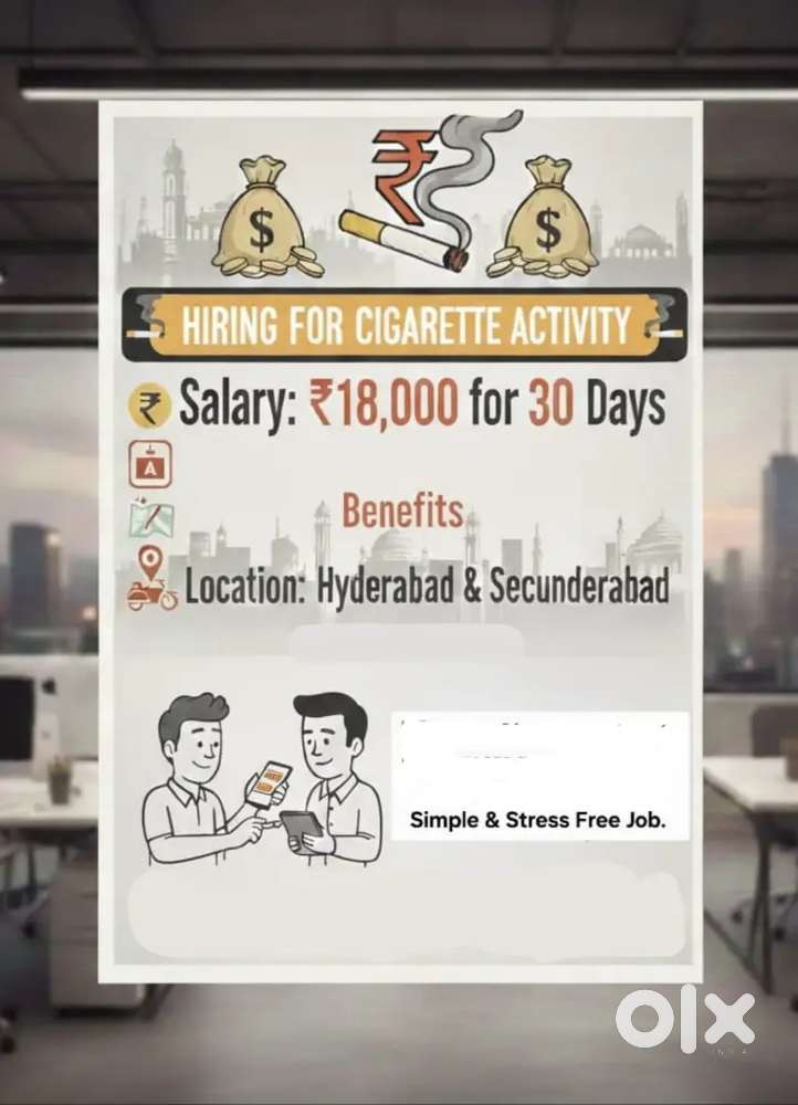 Hiring for Activity (Only For Male)