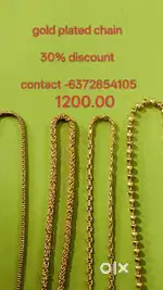 Gold plated jewellery