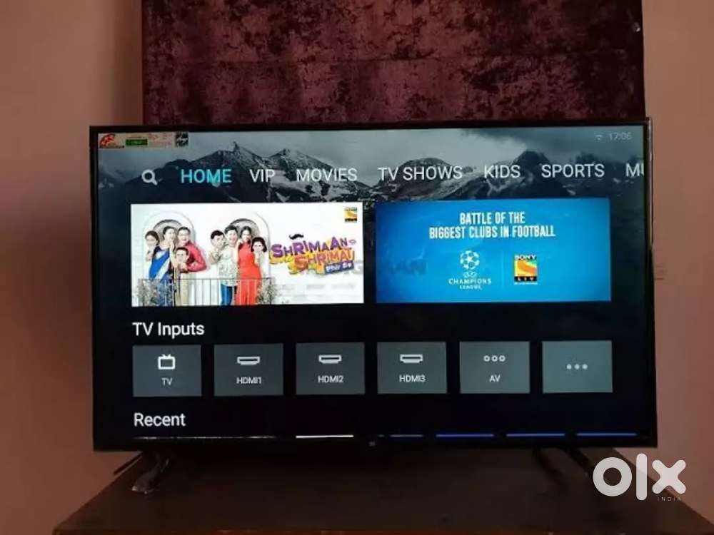 Smart android frameless led tv cinematic crystal display 1year waranty