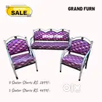 Sofa set sale , Brand New steel sofa set # 455 89ER