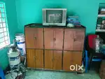Cupboard with old box tv