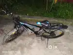 Neelam Inferno,black and blue colour mix.Dual disc brake