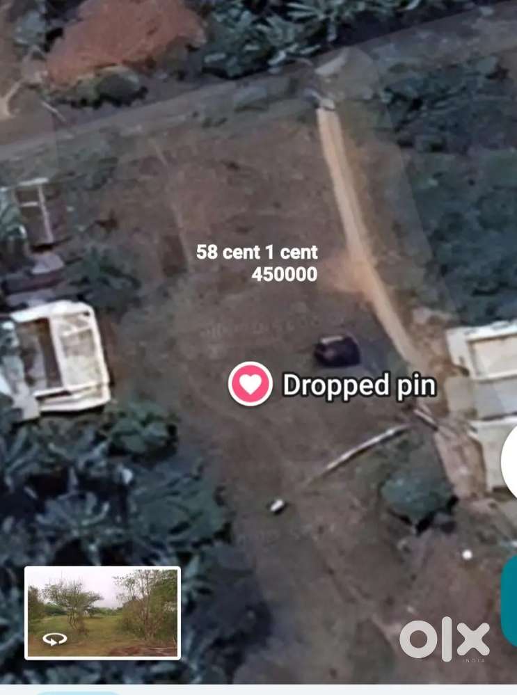 Kunnathur land 58 cent for sale 1 cent 450000rs