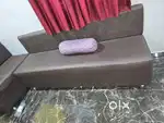 Office sofa 6.5×2.5 feet na  3 sofa wooden