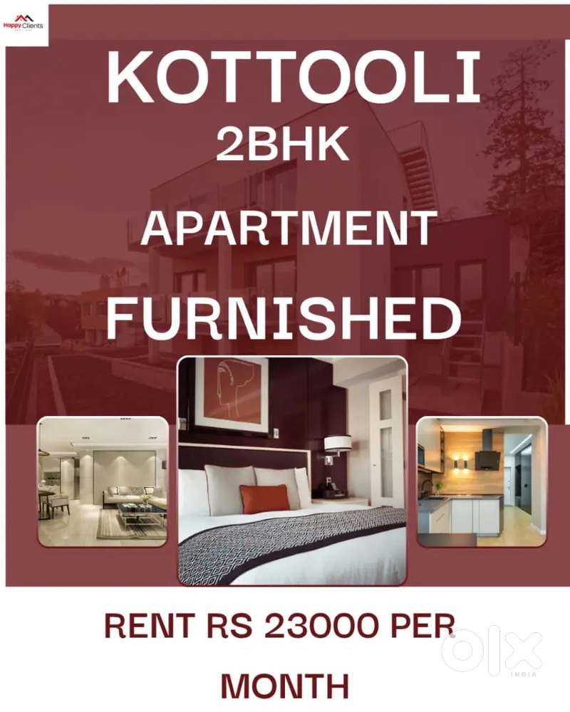 Kottooli 2bhk furnished apartment
