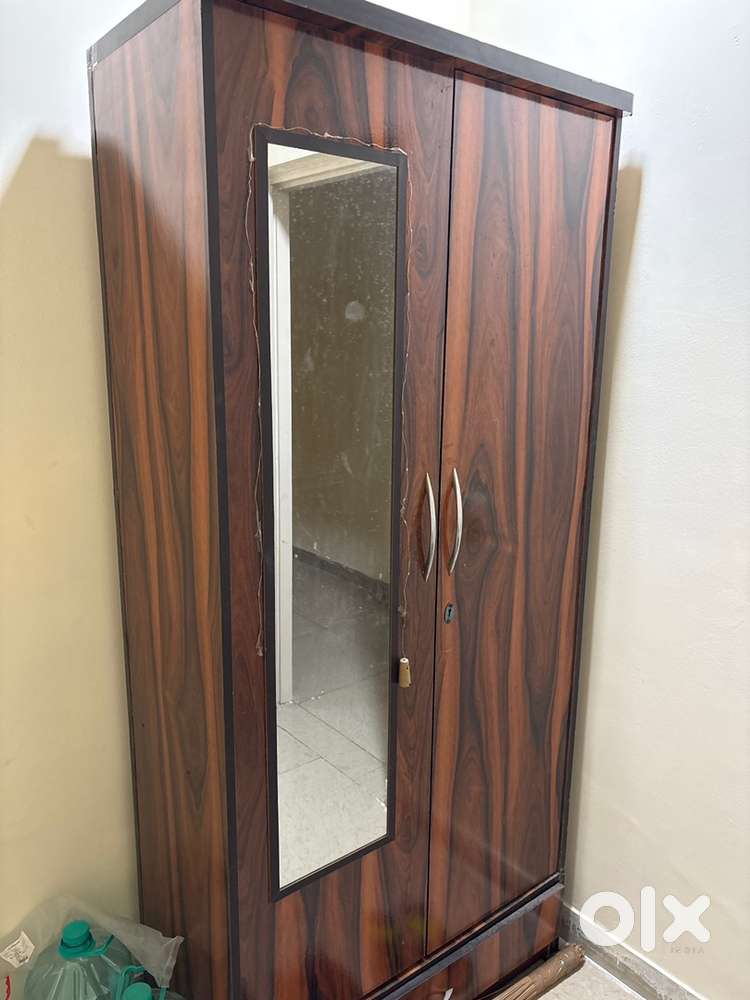 Big double door wooden wardrobe