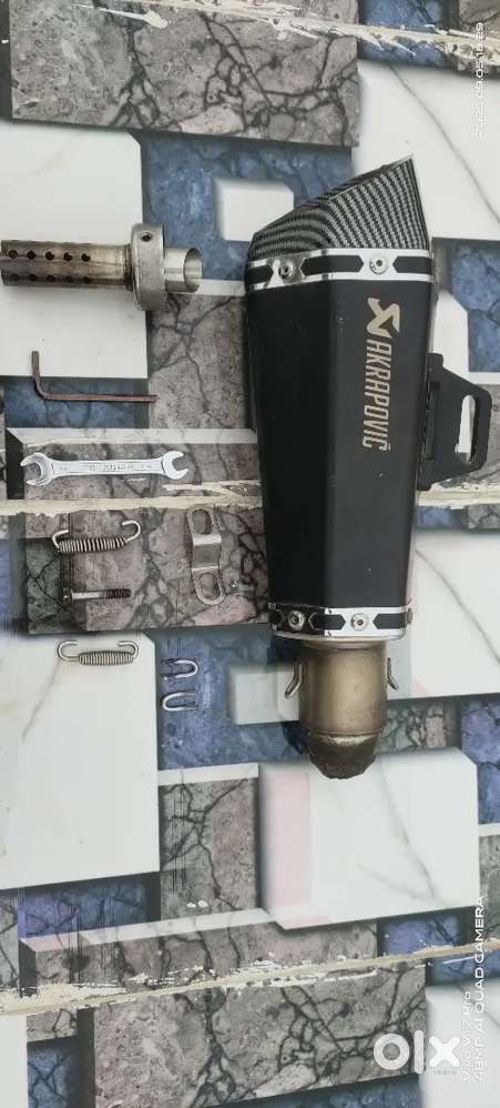 [URGENTLY SELLING]AKRAPOVIC STAINLESS STEEL EXHAUST WITH DB KILLER.