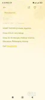 Home tuition@Aralia, Agartala
