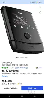 Motorola Razr Black