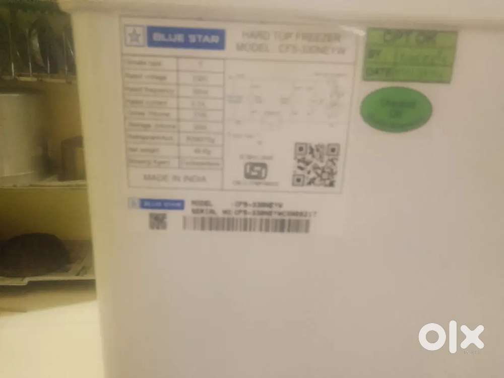 Deep freezer Blue Star deep freezer bechna 300 litre 35000 bechna hai