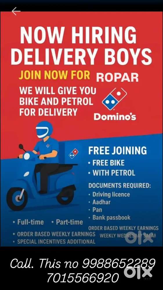 Dominos delivery boy