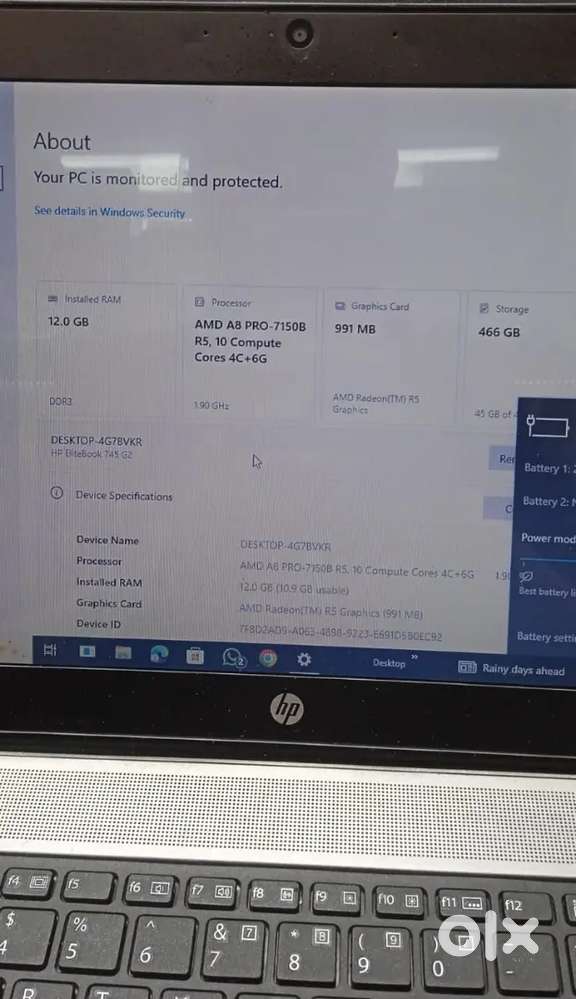 HP Laptop sales good working condition 12GB RAM/ 500GB HDD/1GB graphic