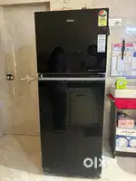 Haier 358 L Toughened Glass Black Fridge