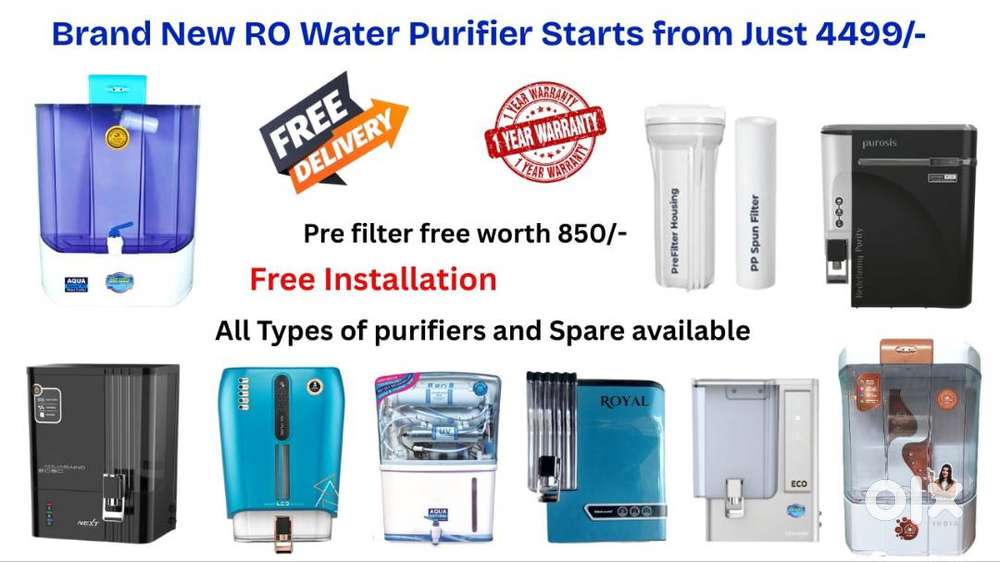 Brand New RO Water Purifier/ Filter Start For Just Rs 4,499 Only