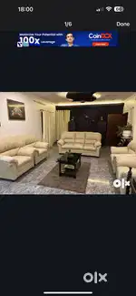 7 seater Beige Sofa Set