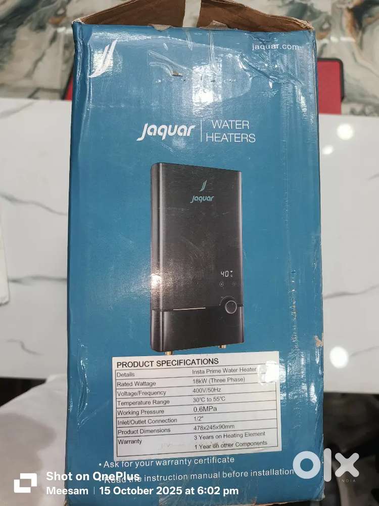 Jaguar Water Heater 18kw