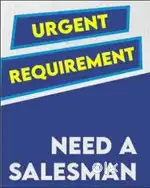 Field Sales Salesman required for marketing